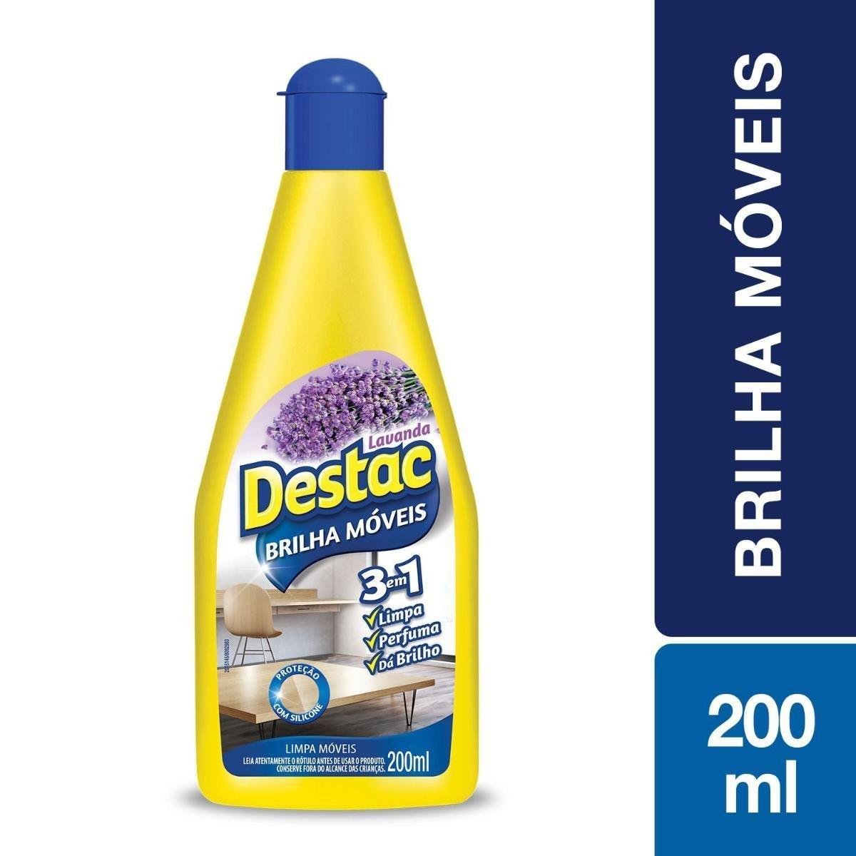 Brilha-Móveis Lavanda Destac Squeeze 200ml