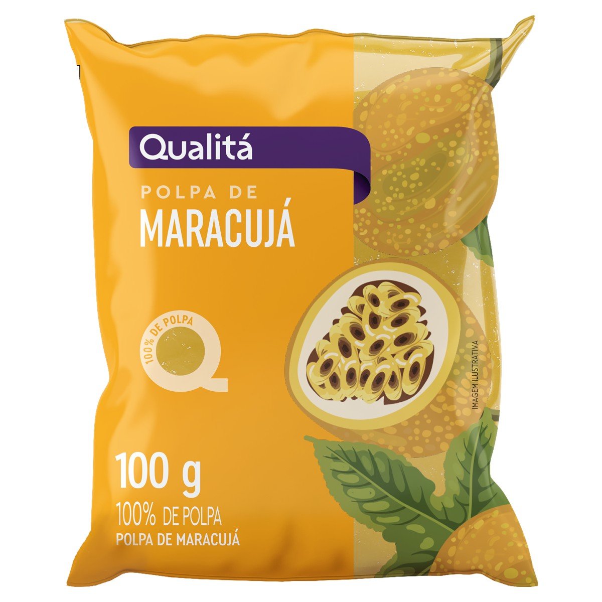 Polpa de Fruta Maracujá Qualitá Pacote 100g