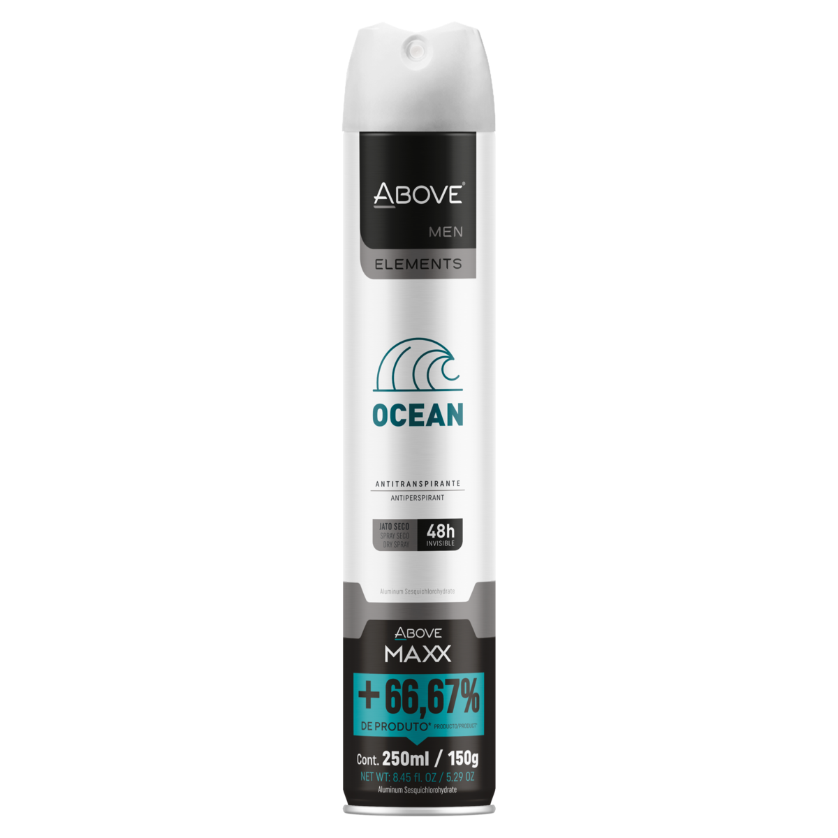 Antitranspirante Jato Seco Invisible Ocean Above Men Elements Maxx 250ml Spray