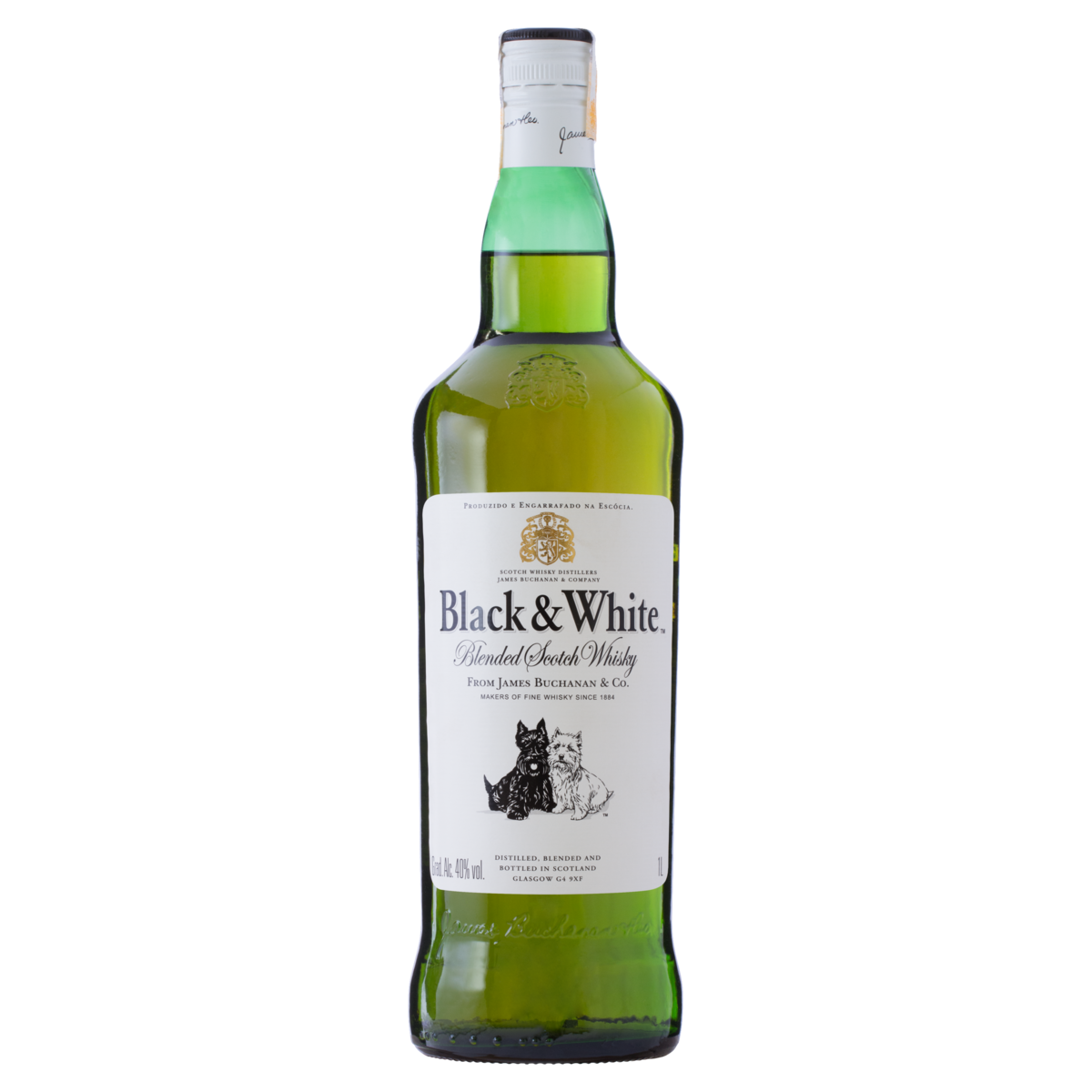 Whisky Escocês Blended Black & White Garrafa 1l