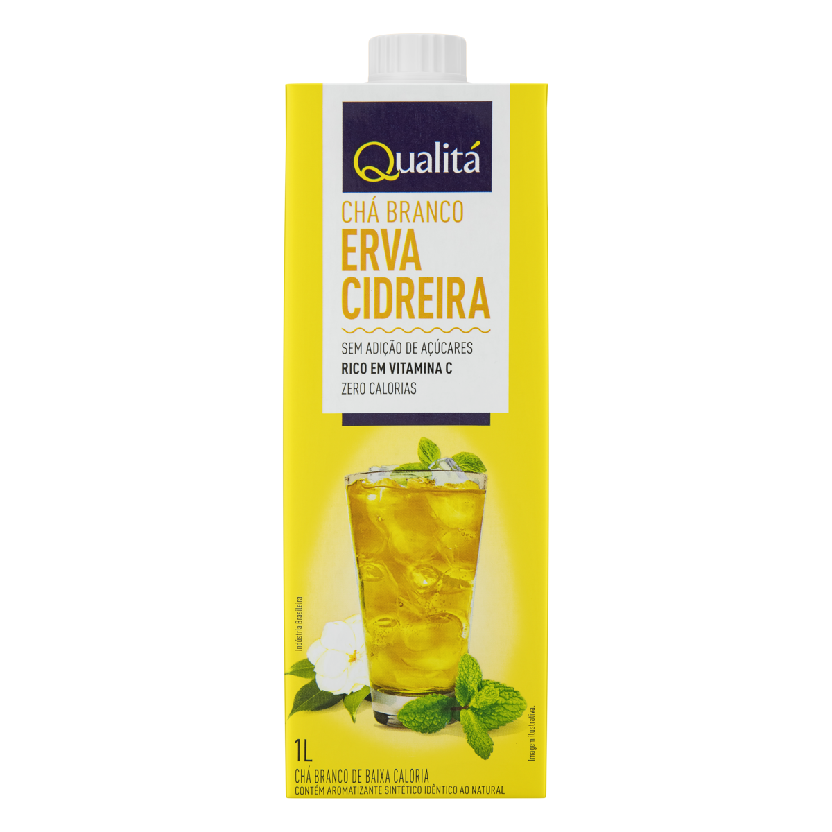 Chá Branco Erva-Cidreira Qualitá Caixa 1l