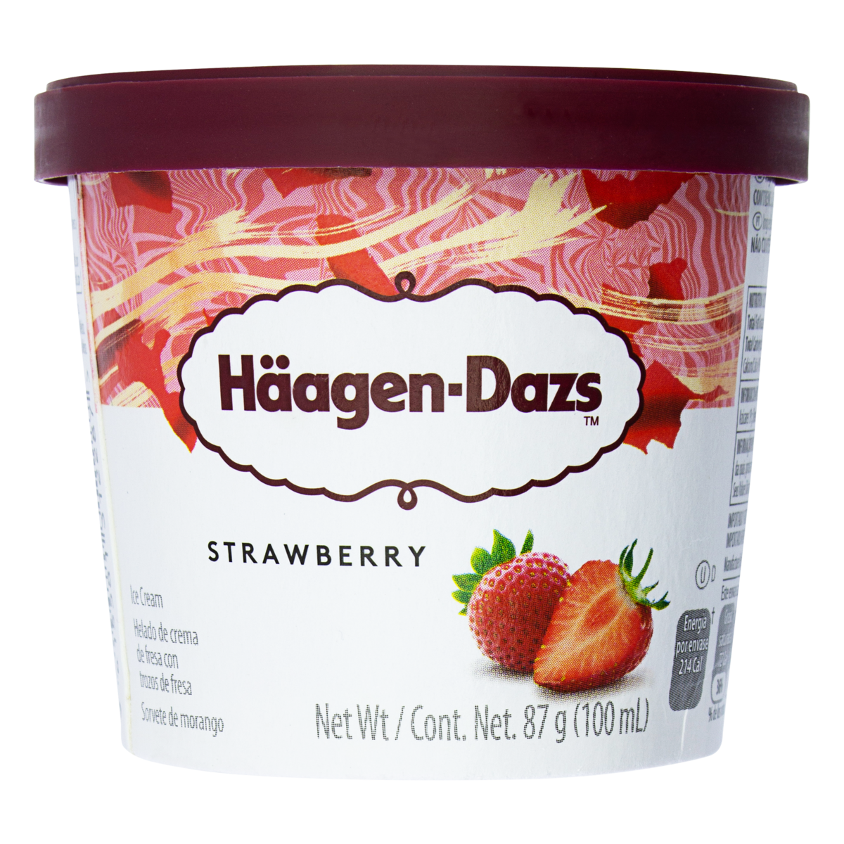 Sorvete de Morango HÄAGEN DAZS Copo 100ml
