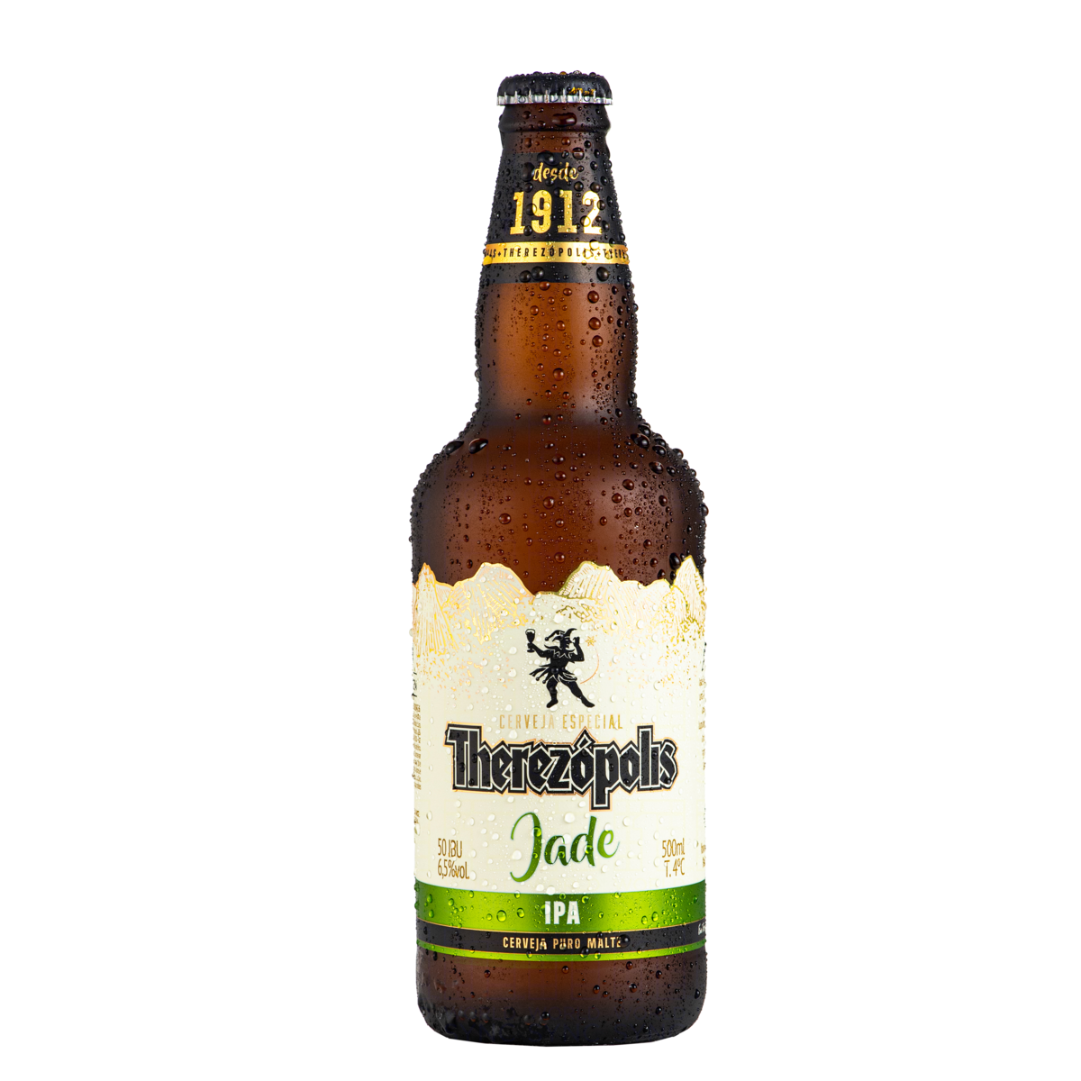 Cerveja IPA Puro Malte Jade Therezópolis Garrafa 500ml