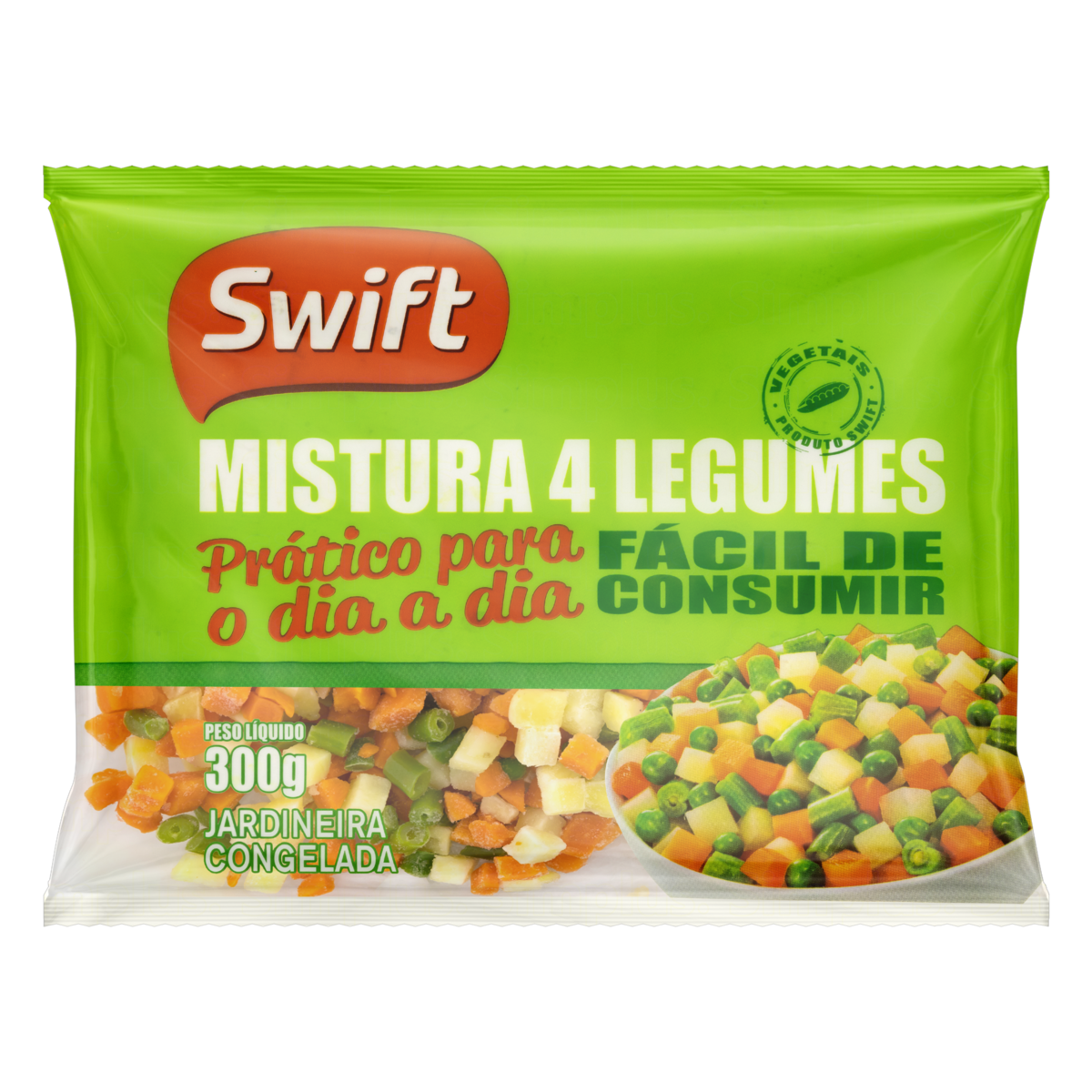 Mistura 4 Legumes Congelada Swift Pacote 300g