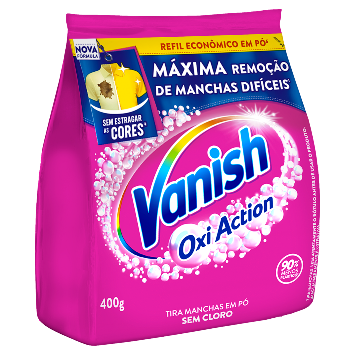 Tira-Manchas Pó Vanish Oxi Action Pacote 400g Refil Econômico