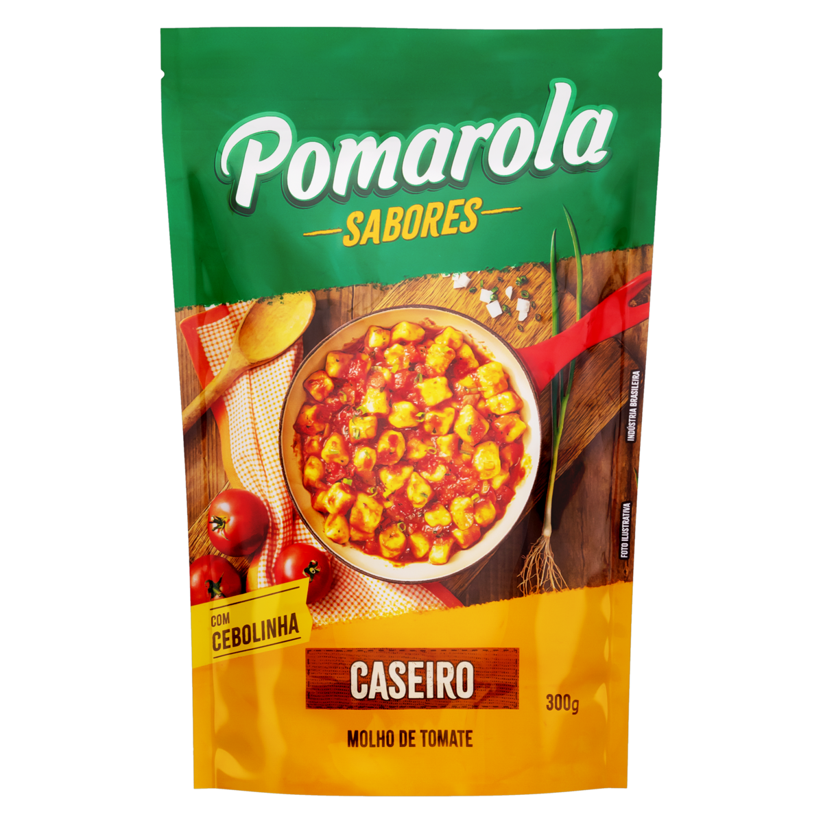 Molho Tomate Pomarola Caseiro Sachê 300g