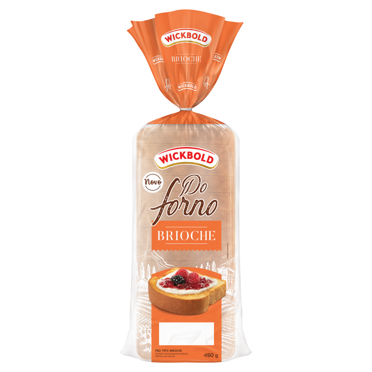 Pão Brioche Wickbold do Forno Pacote 450g