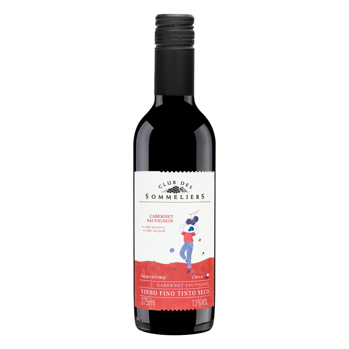 Vinho Tinto Chileno Clube Des Sommeliers Cabernet Sauvignon 375ml