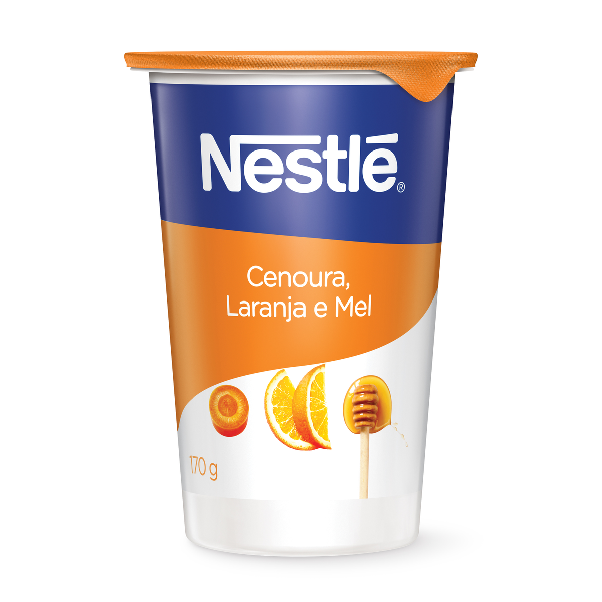 Iogurte Parcialmente Desnatado Cenoura, Laranja e Mel Nestlé Copo 170g