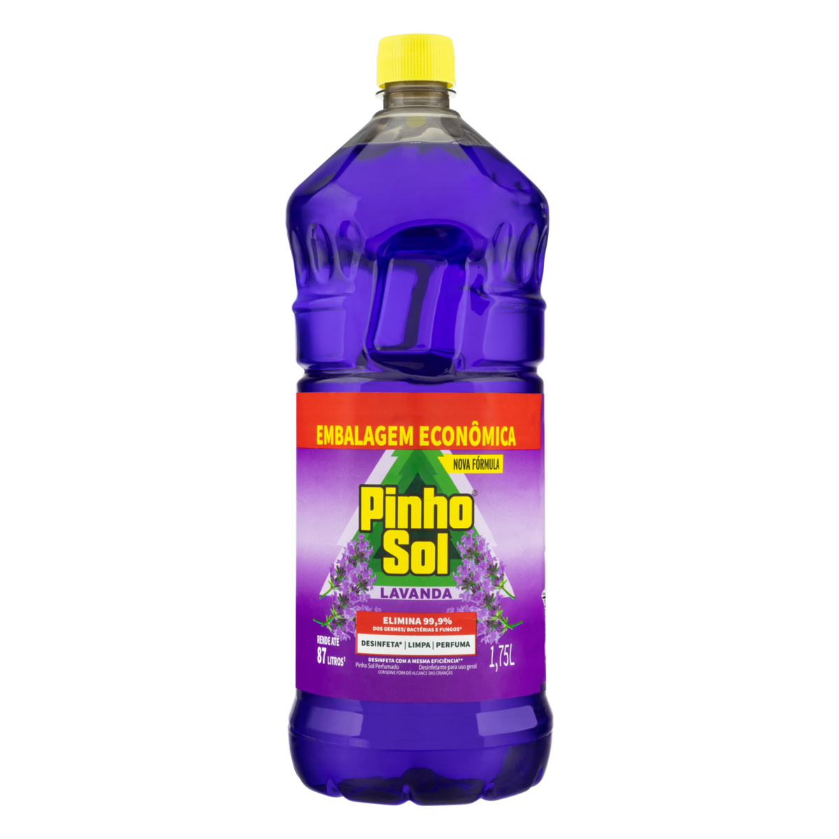 Desinfetante Perfumado Lavanda Pinho Sol Frasco 1,75l Embalagem Econômica