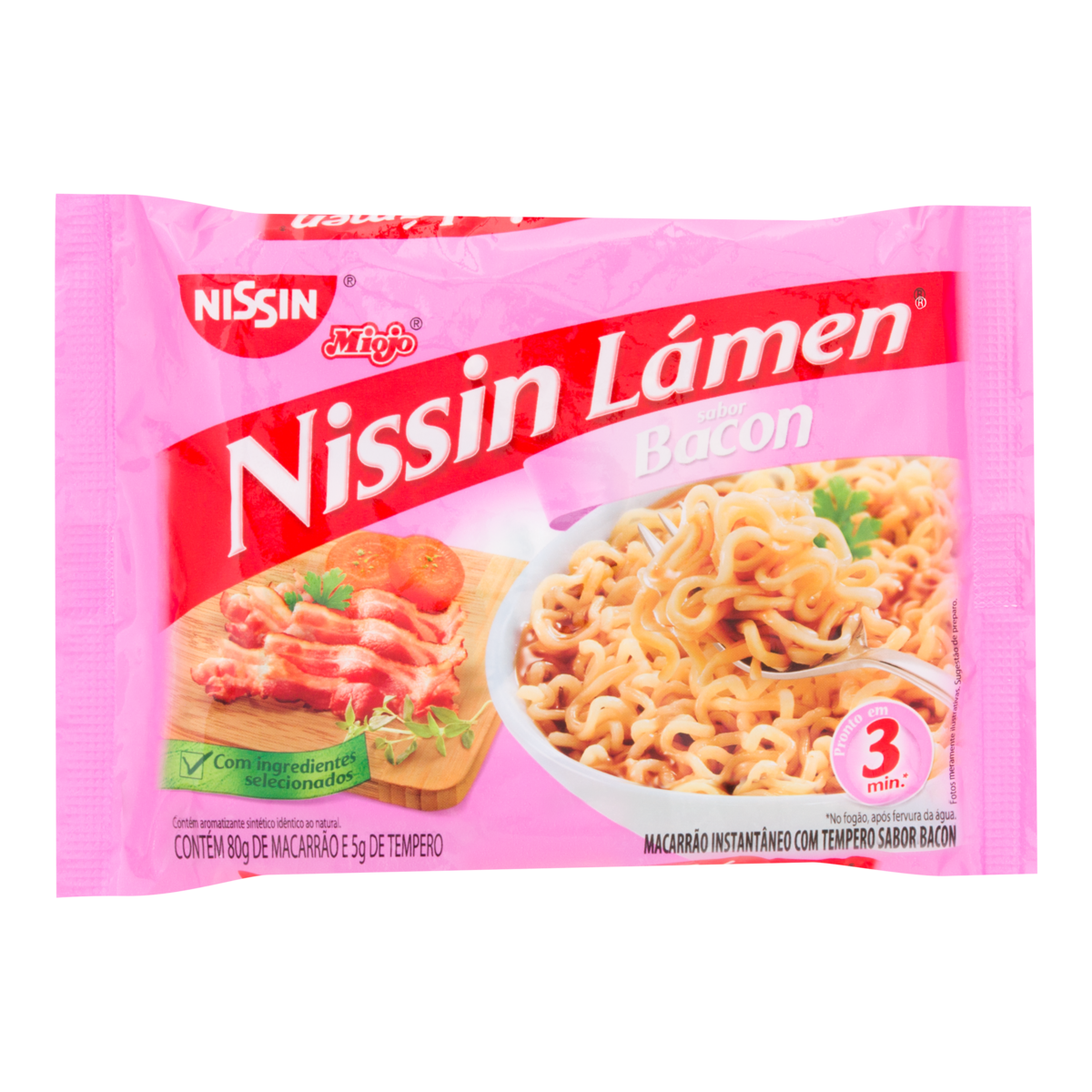 Macarrão Instantâneo NISSIN Lámen Sabor Bacon 85g