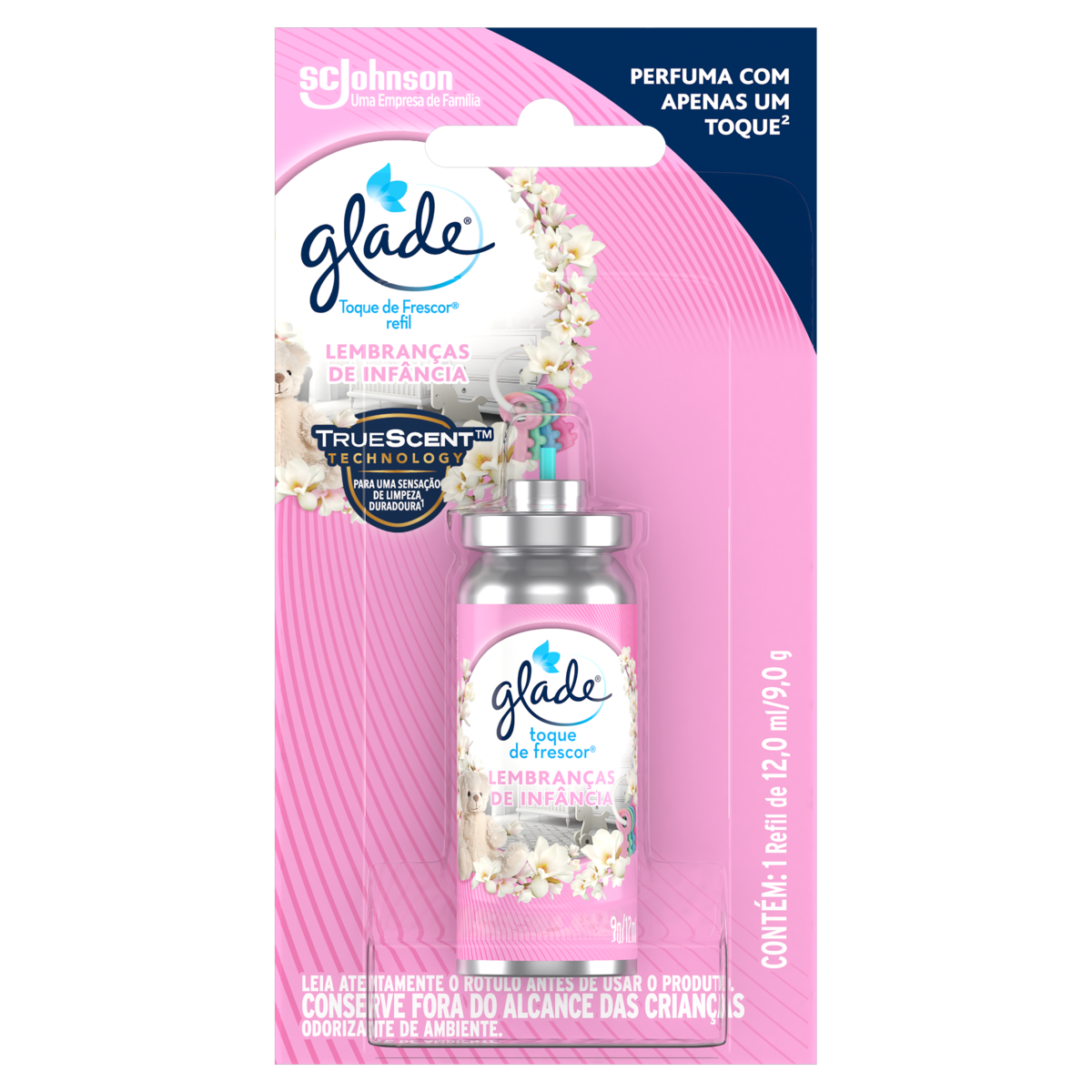 Odorizador de Ambiente Lembranças de Infância Glade Toque de Frescor Blister 12ml Refil