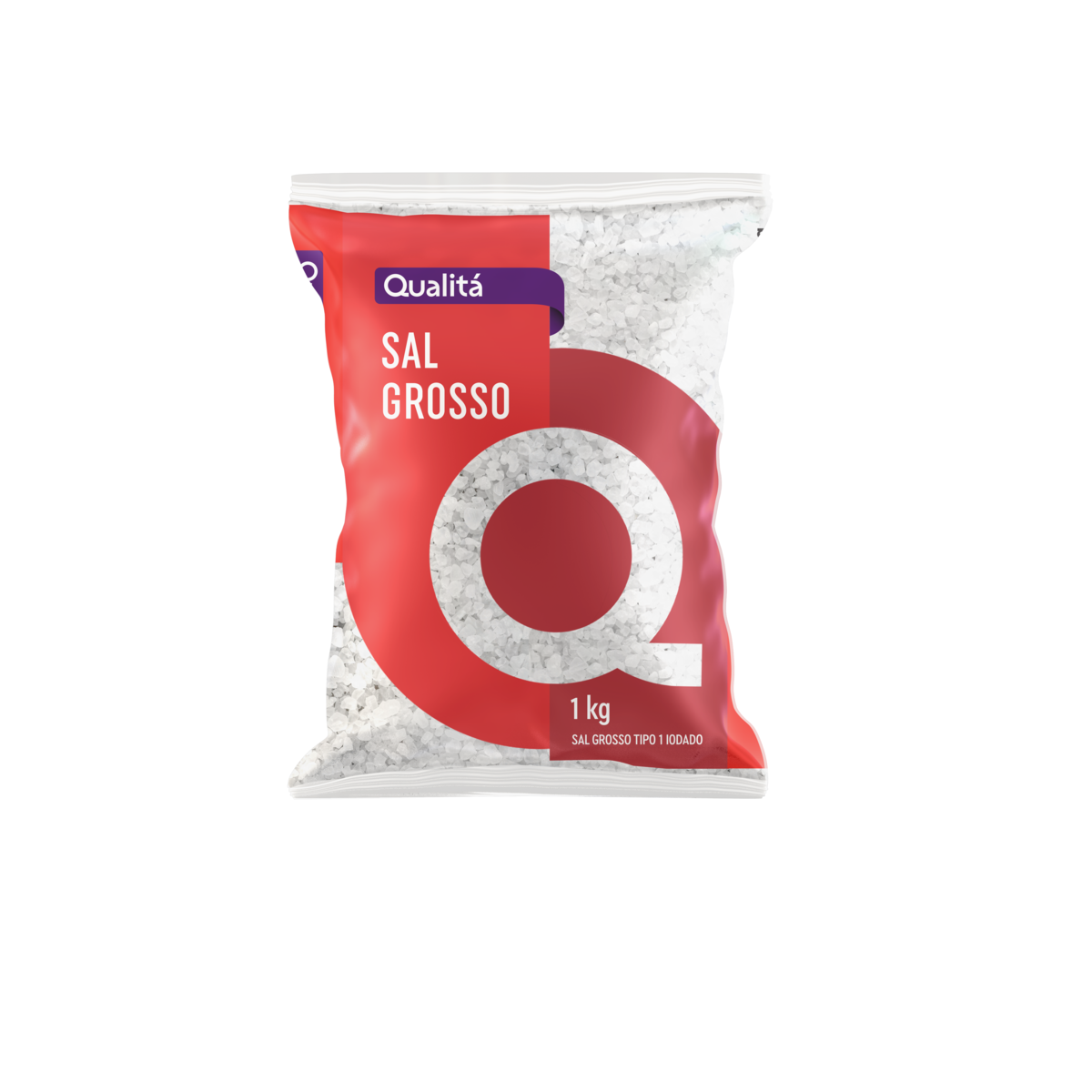 Sal Marinho Grosso Tipo 1 Qualitá Pacote 1kg