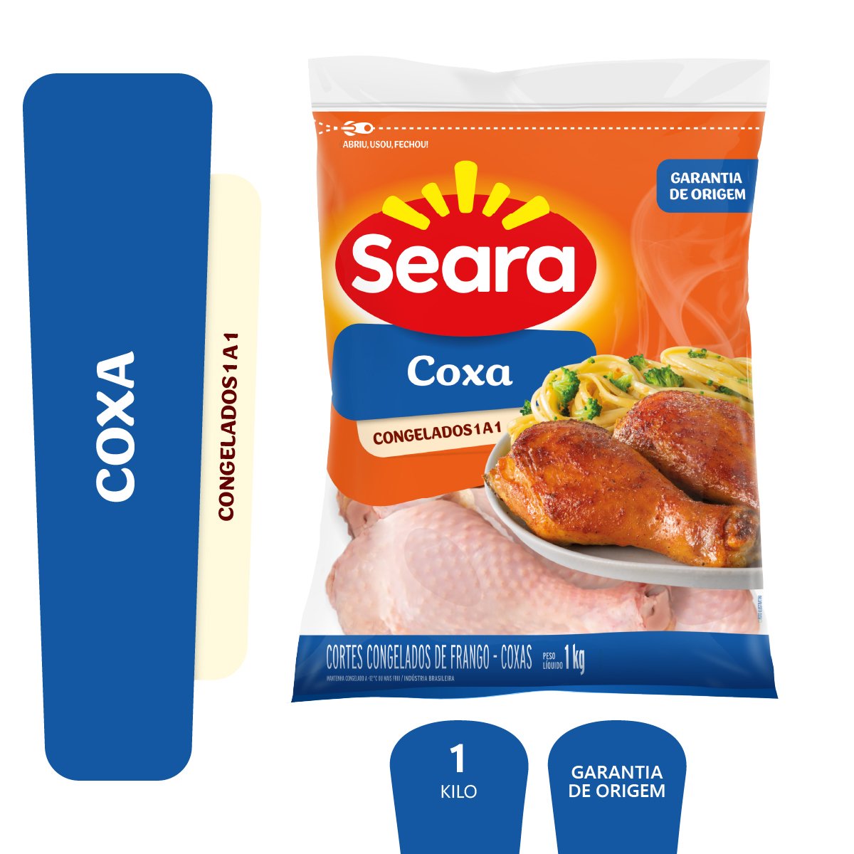 Coxa de Frango Congelada SEARA 1kg