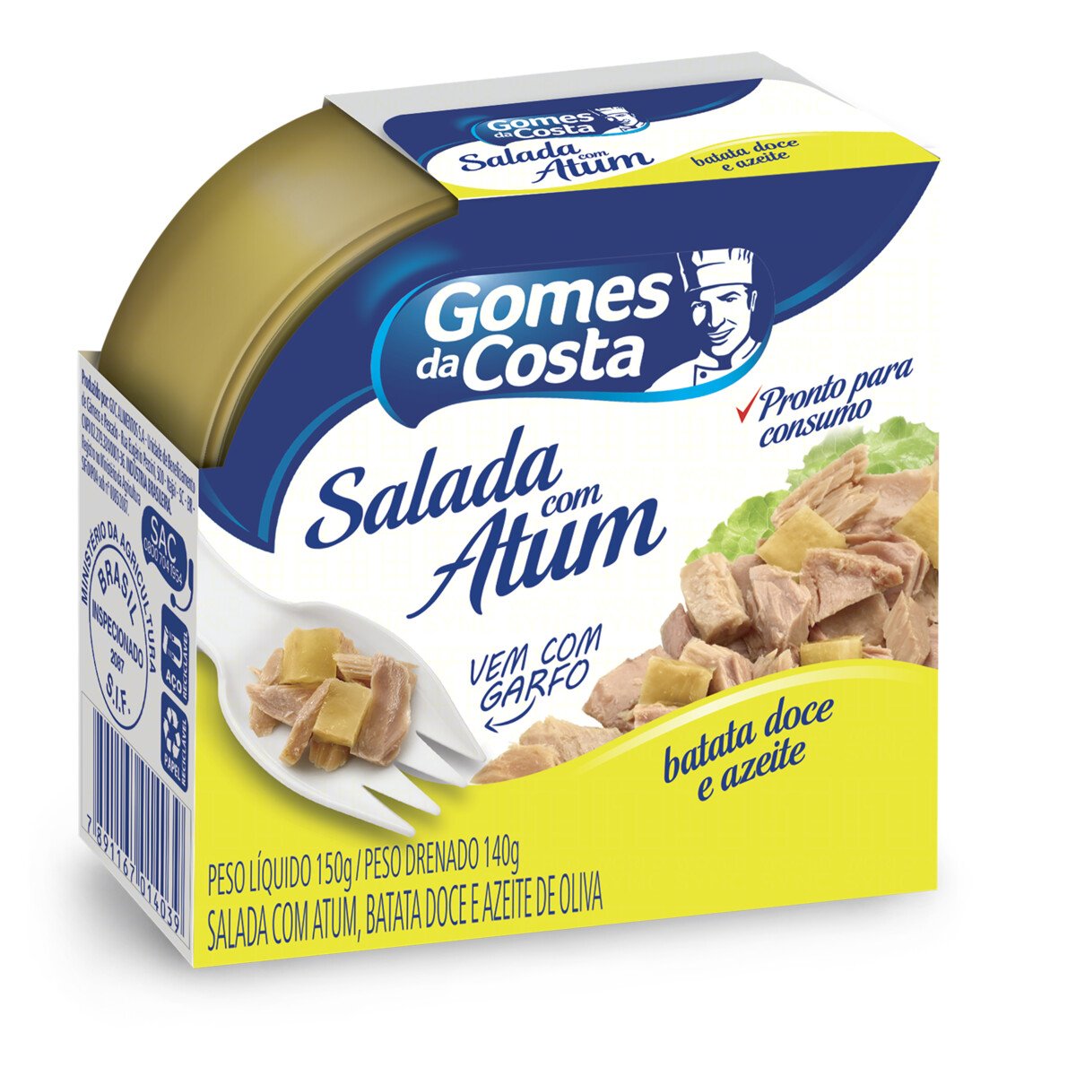 Salada De Atum Com Batata Doce E Azeite GOMES DA COSTA Pote 150g