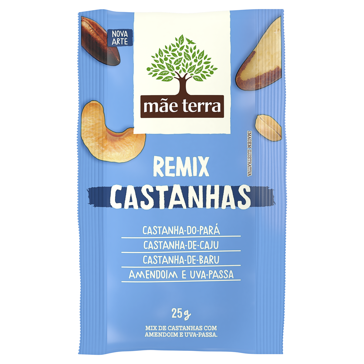Snack Saudável de Castanhas Mãe Terra 25g