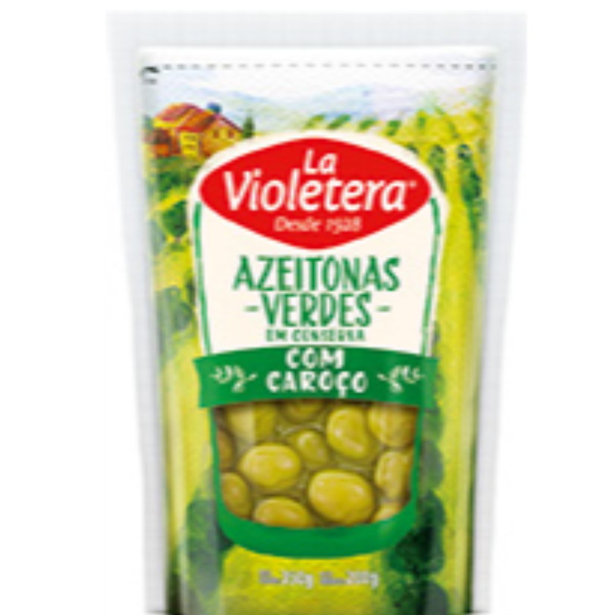 Azeitona Verde com Caroço LA VIOLETERA Sachê 200g