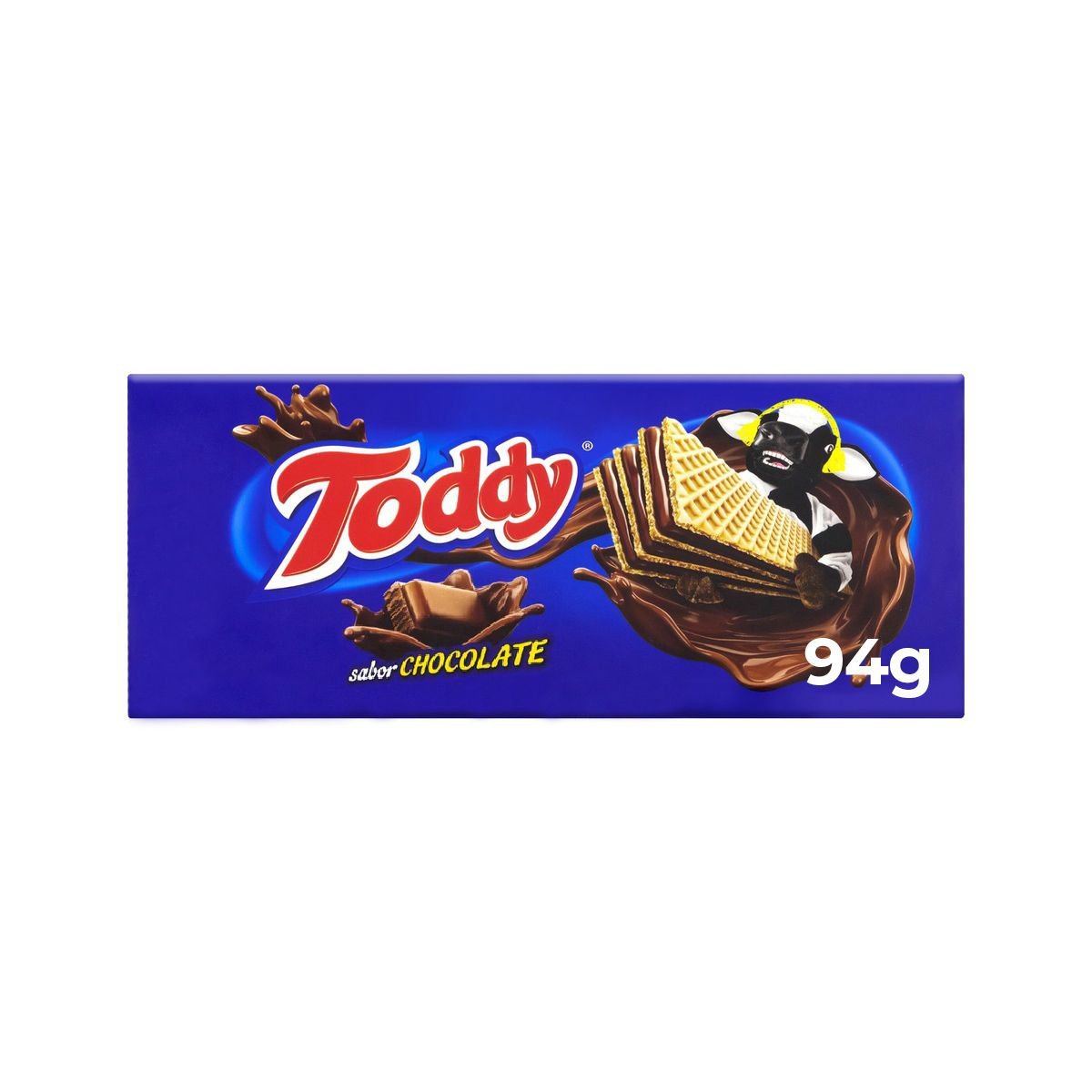 Biscoito Wafer Recheio Chocolate Toddy Pacote 94G