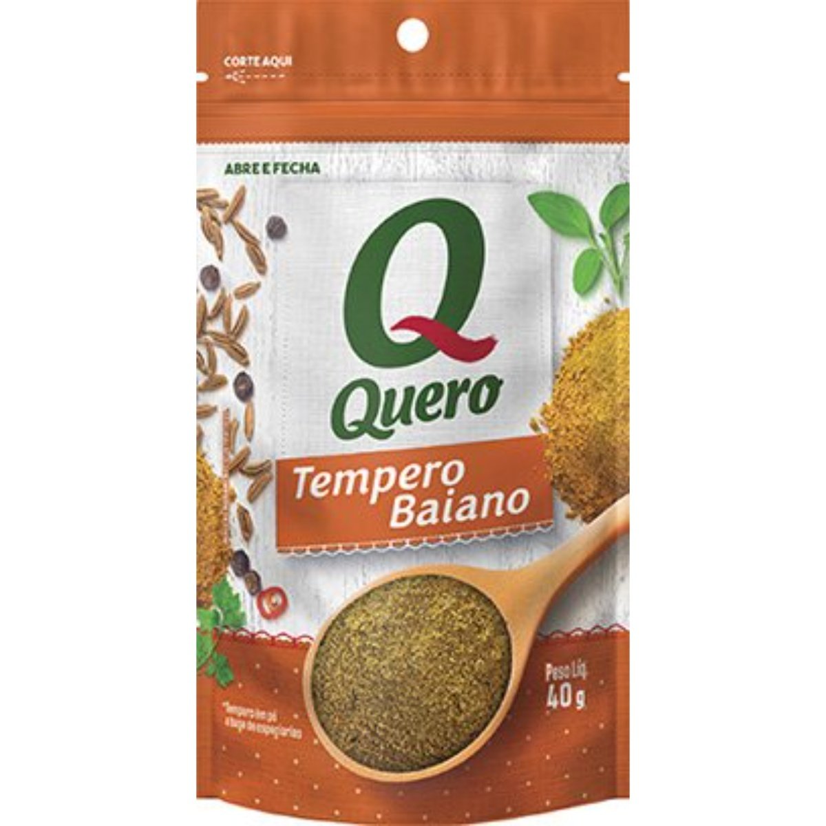 Tempero Pó Baiano Quero Pouch 40g