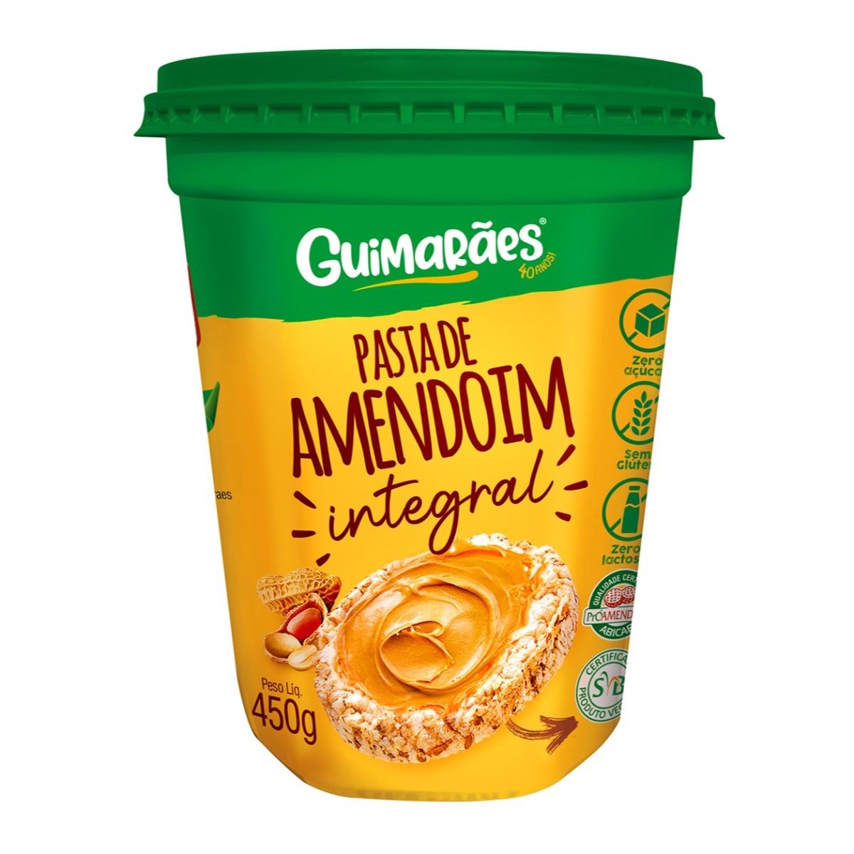 Pasta De Amendoim GUIMARÃES Integral 450g