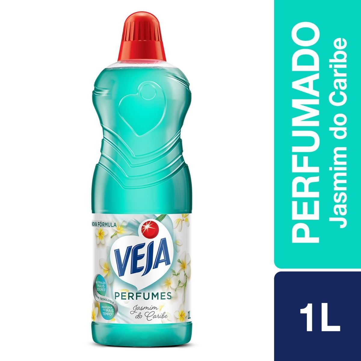 Limpador Perfumado Jasmim do Caribe Veja Perfumes Frasco 1l