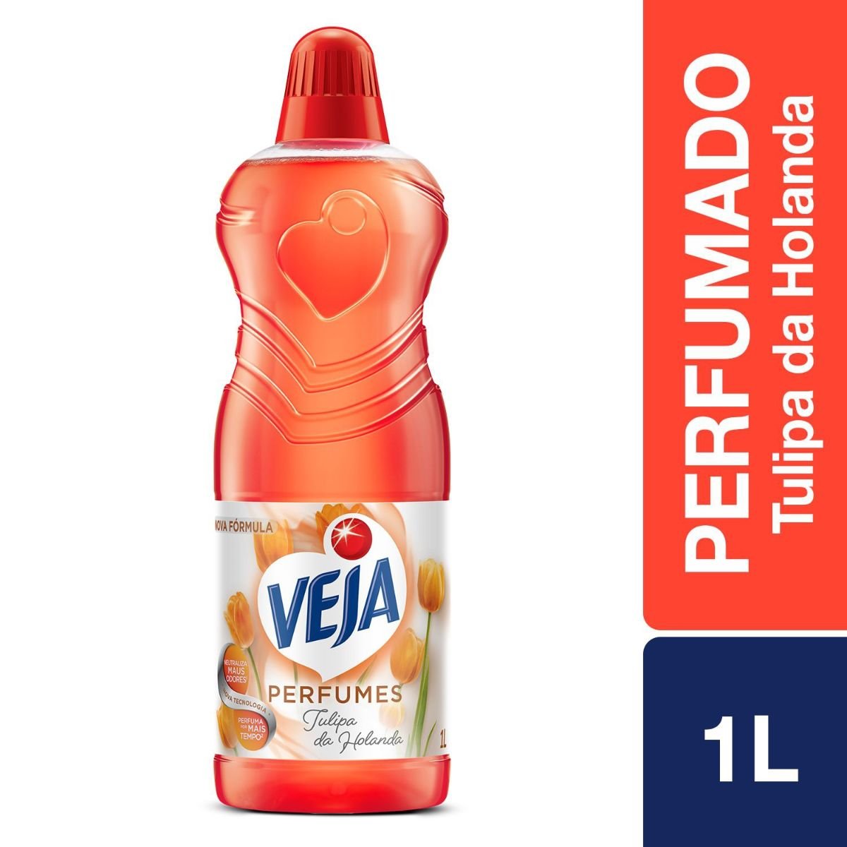 Limpador Perfumado Tulipa da Holanda Veja Perfumes Frasco 1l