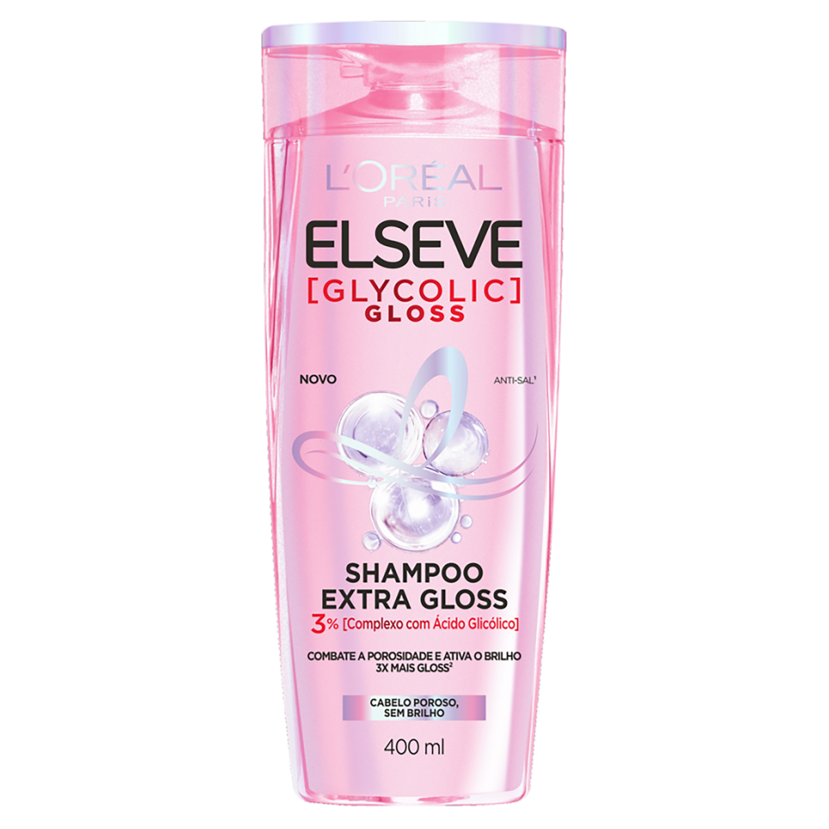 Shampoo L'oréal Paris Elseve Glycolic Gloss Frasco 400ml