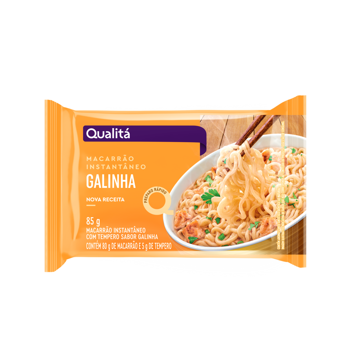 Macarrão Instantâneo QUALITÁ Sabor Galinha 85g