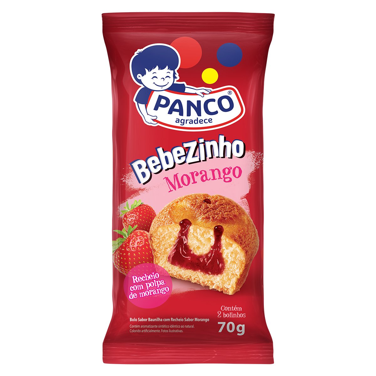 Bebezinho Morango PANCO 70g com 2 Unidades