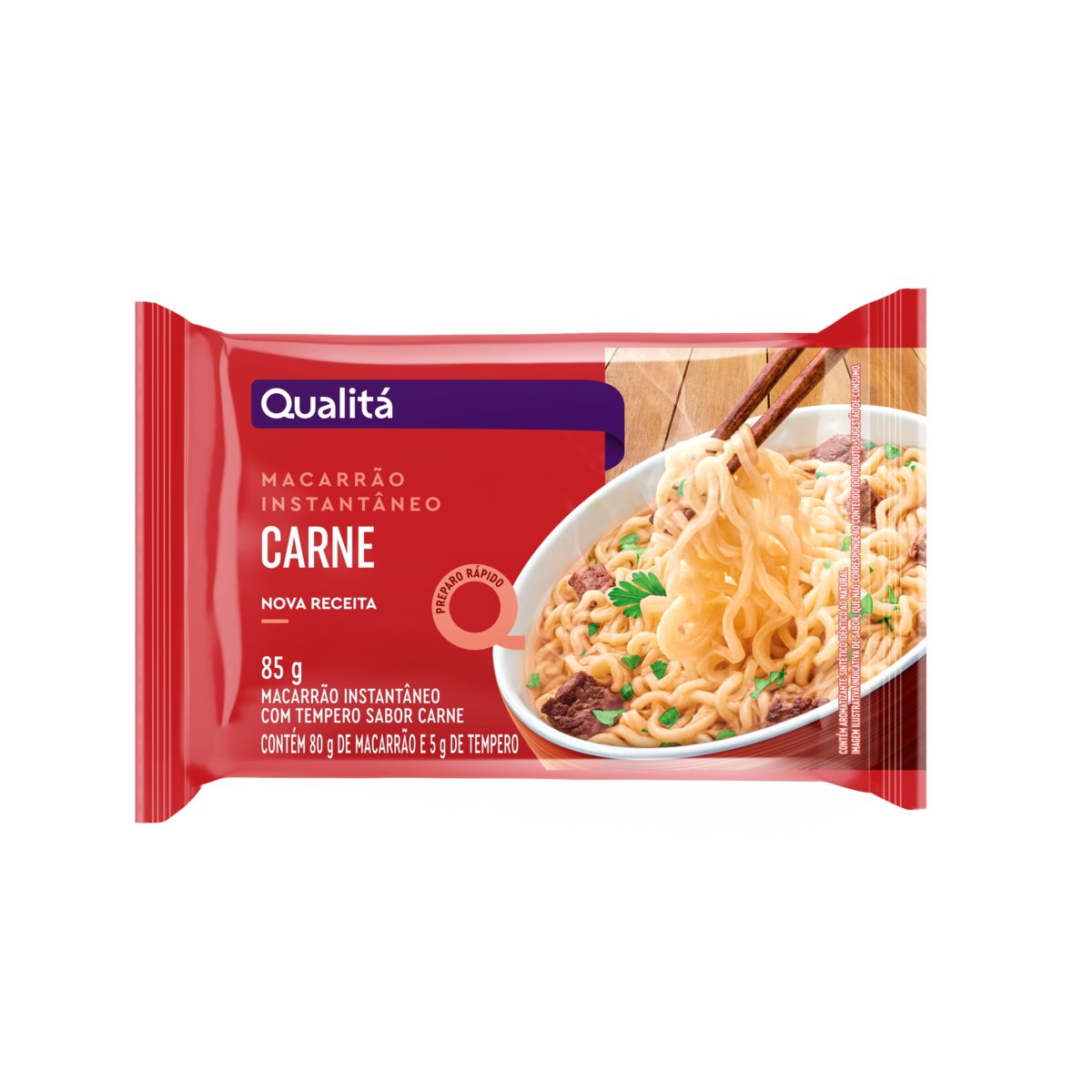 Macarrão Instantâneo QUALITÁ Sabor Carne 85g