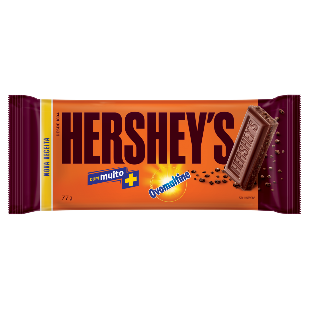 Chocolate ao Leite com Ovomaltine Hersheys Pacote 77g