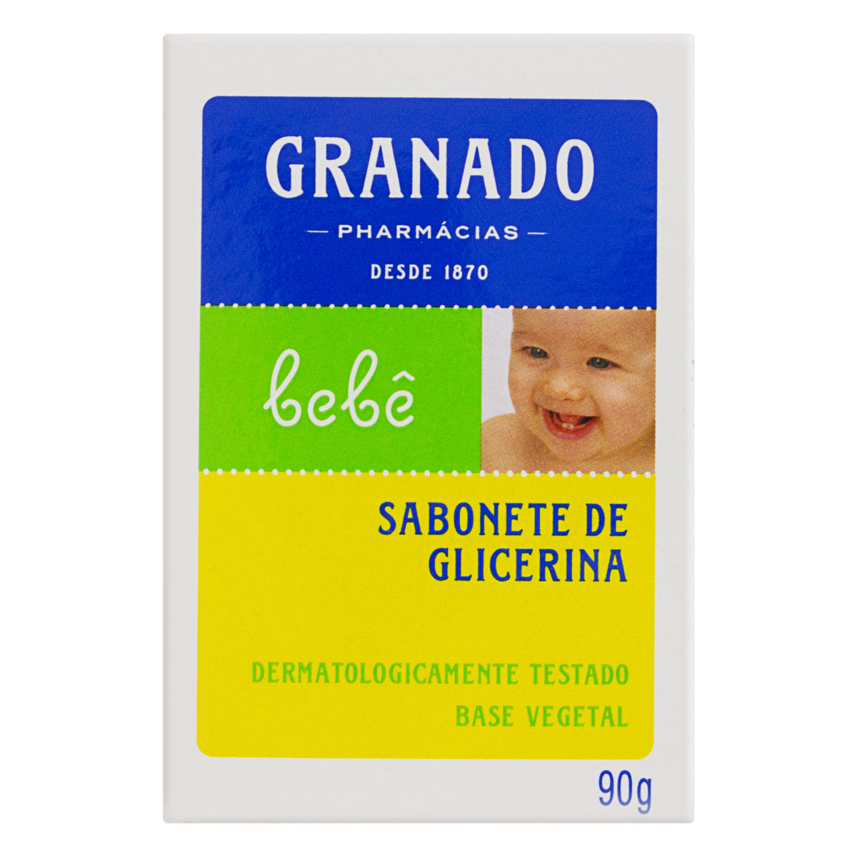 Sabonete Barra de Glicerina Granado Bebê Caixa 90g