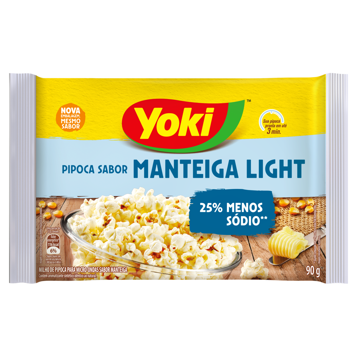 Pipoca para Microondas com Manteiga Premium 90g