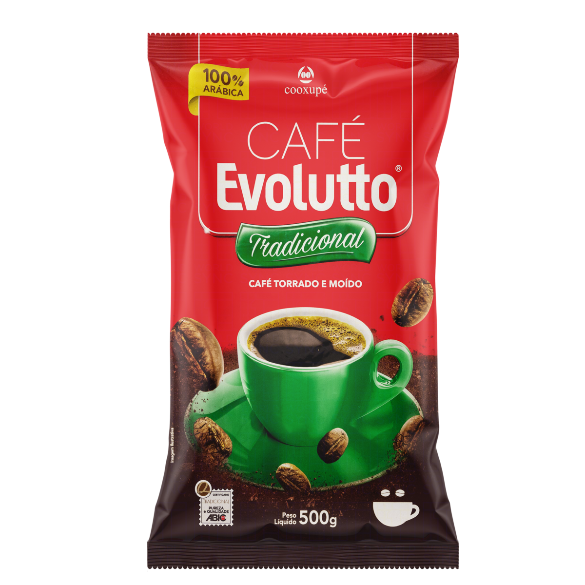 Café Torrado e Moído Tradicional Evolutto Pacote 500g