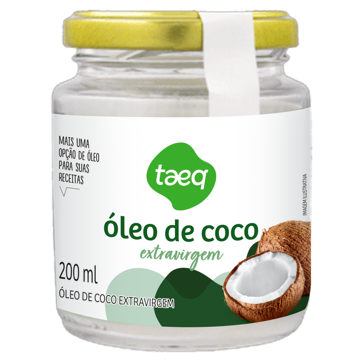 Óleo de Coco Extra Virgem Taeq Vidro 200ml