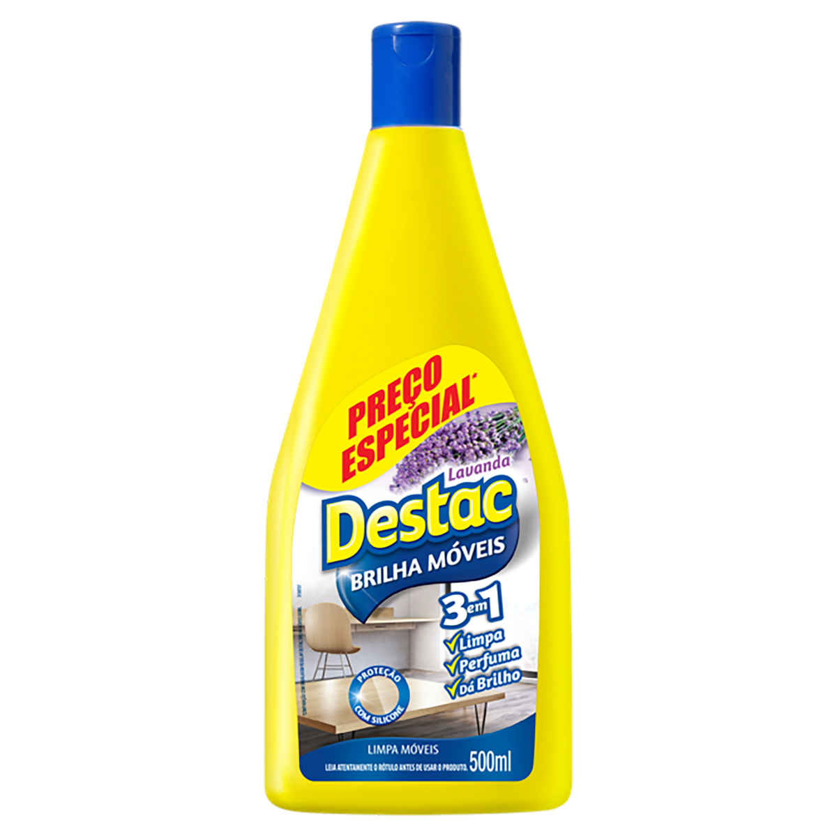 Brilha-Móveis Lavanda Destac Squeeze 500ml Preço Especial