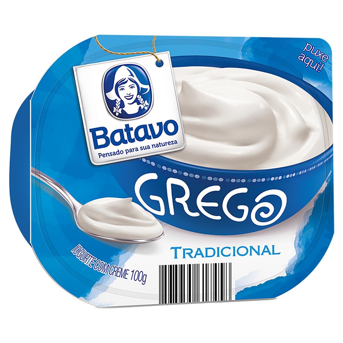 Iogurte Grego Tradicional Batavo Pote 100g