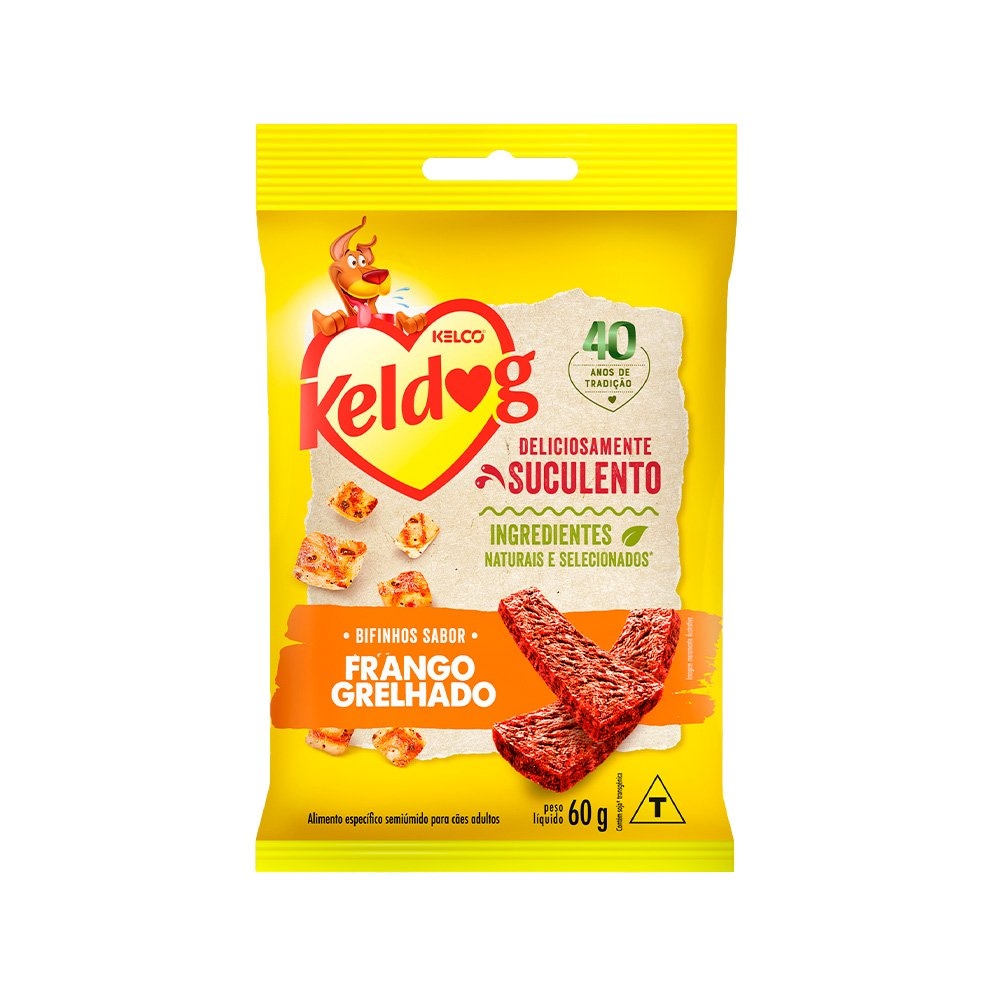 Keldog Bif Frango Grelhado Sabor 60g