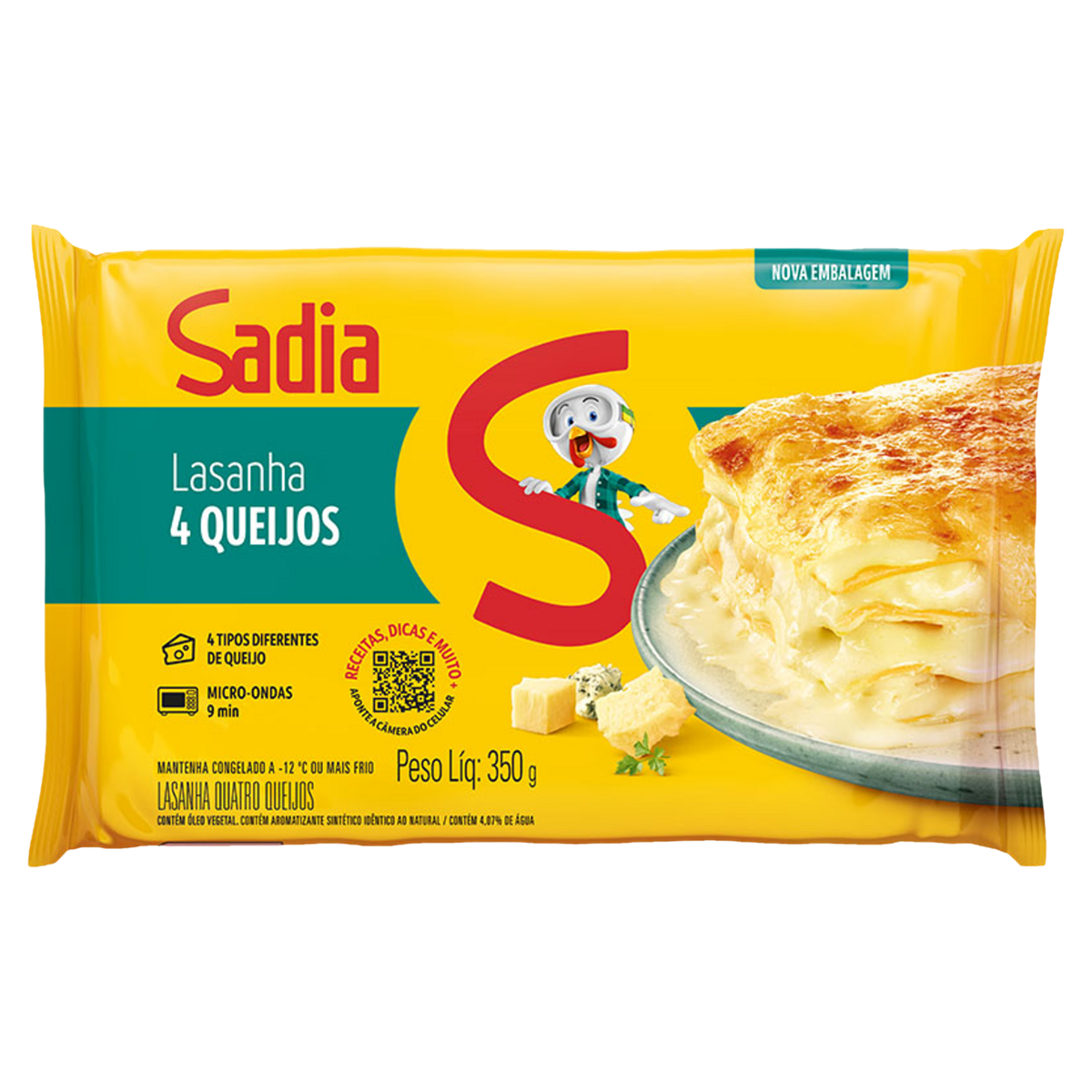 Lasanha 4 Queijos Sadia Pacote 350g