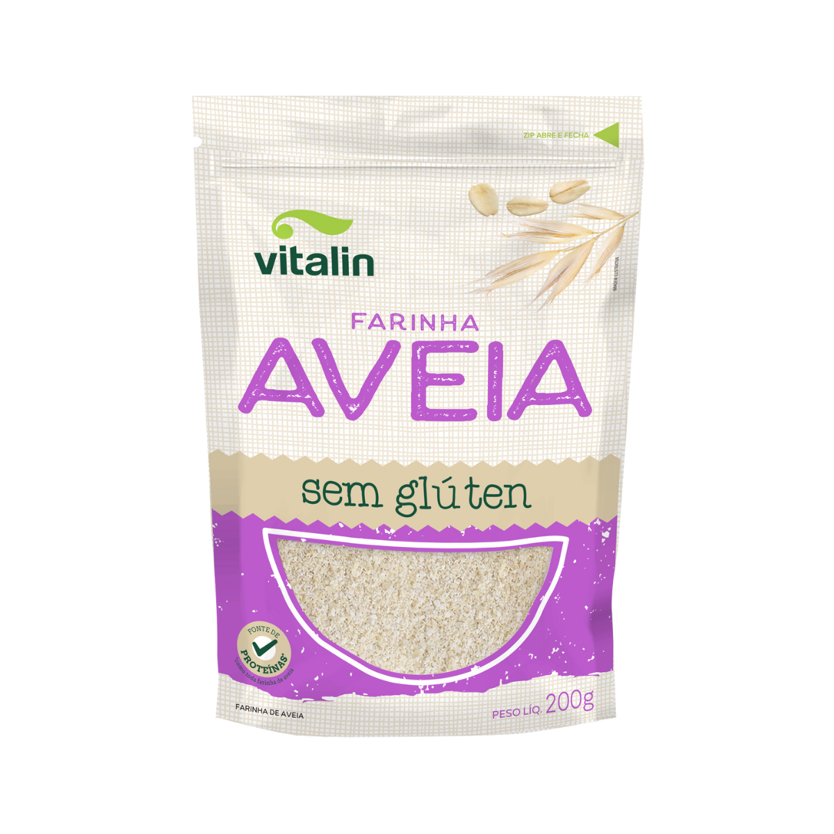 Farinha de Aveia Vitalin Pouch 200g