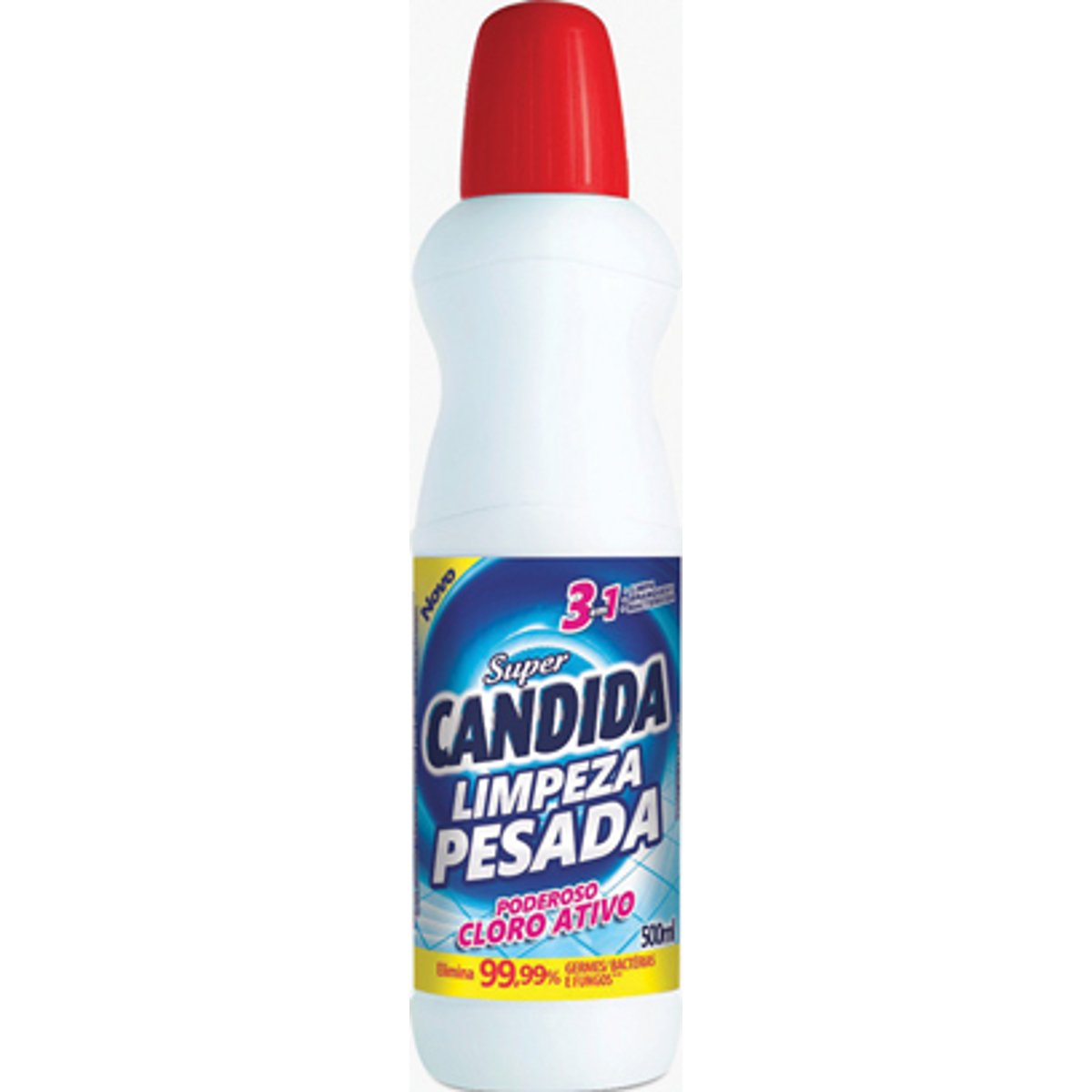 Desinfetante Limpeza Pesada Super Candida Frasco 500ml