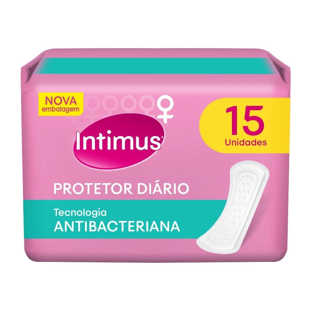Protetor Díário Intimus® Tecnologia Antibacteriana - 15 un