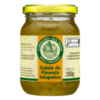 Geleia de Pimenta Jalapeños CIA DAS ERVAS Vidro 260g