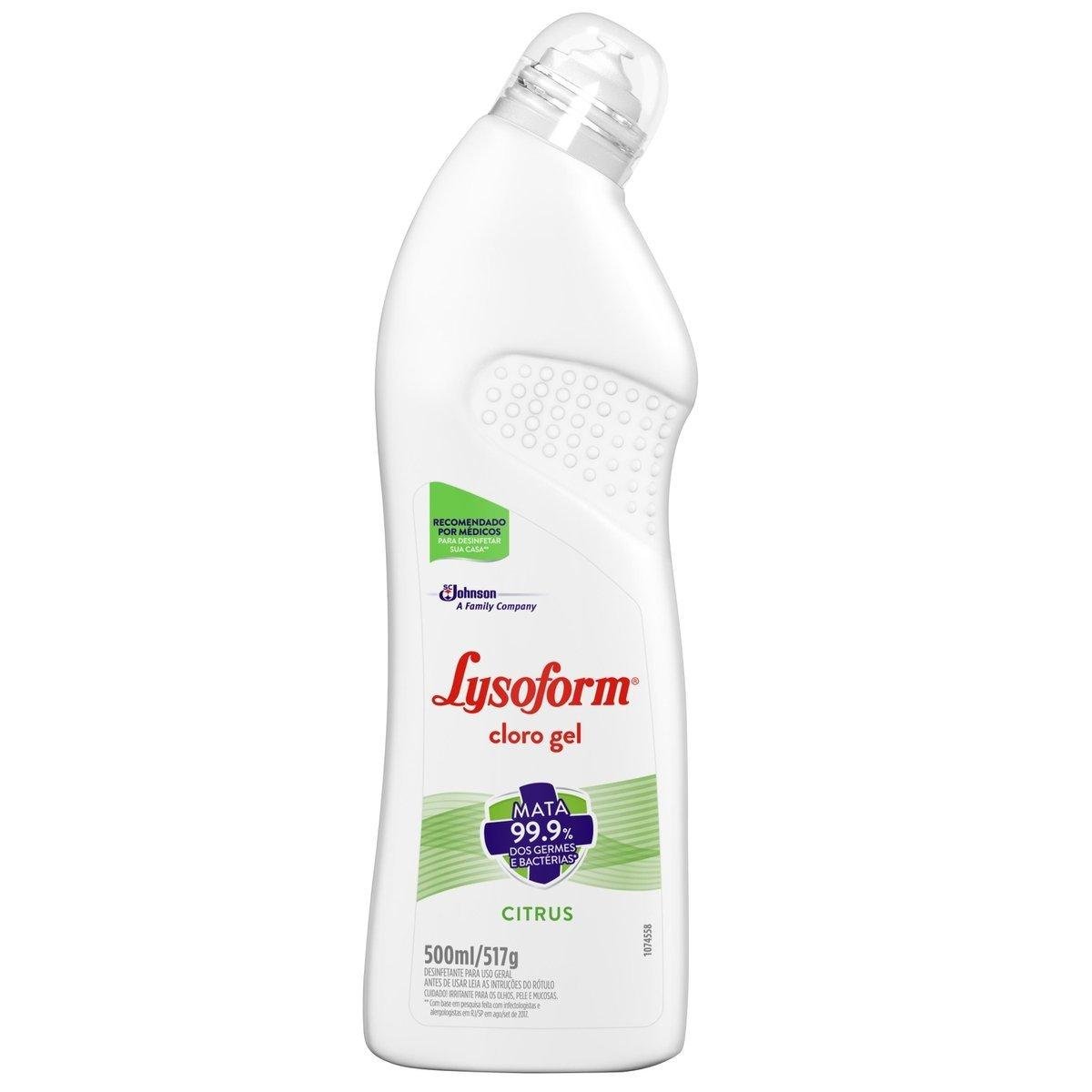 Desinfetante Lysoform Cloro Gel 500ml
