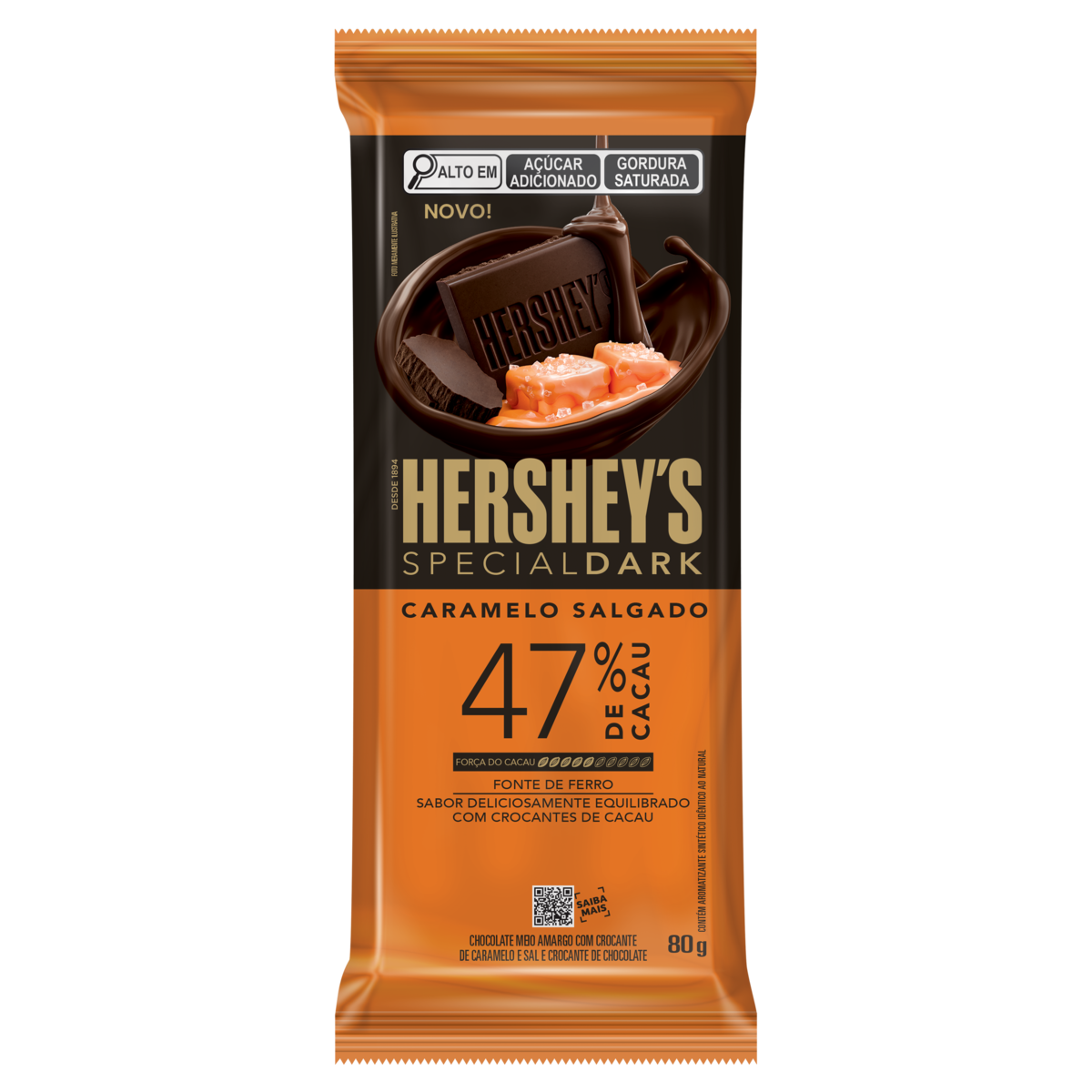 Chocolate Hersheys Caramelo Dark 47% 80G