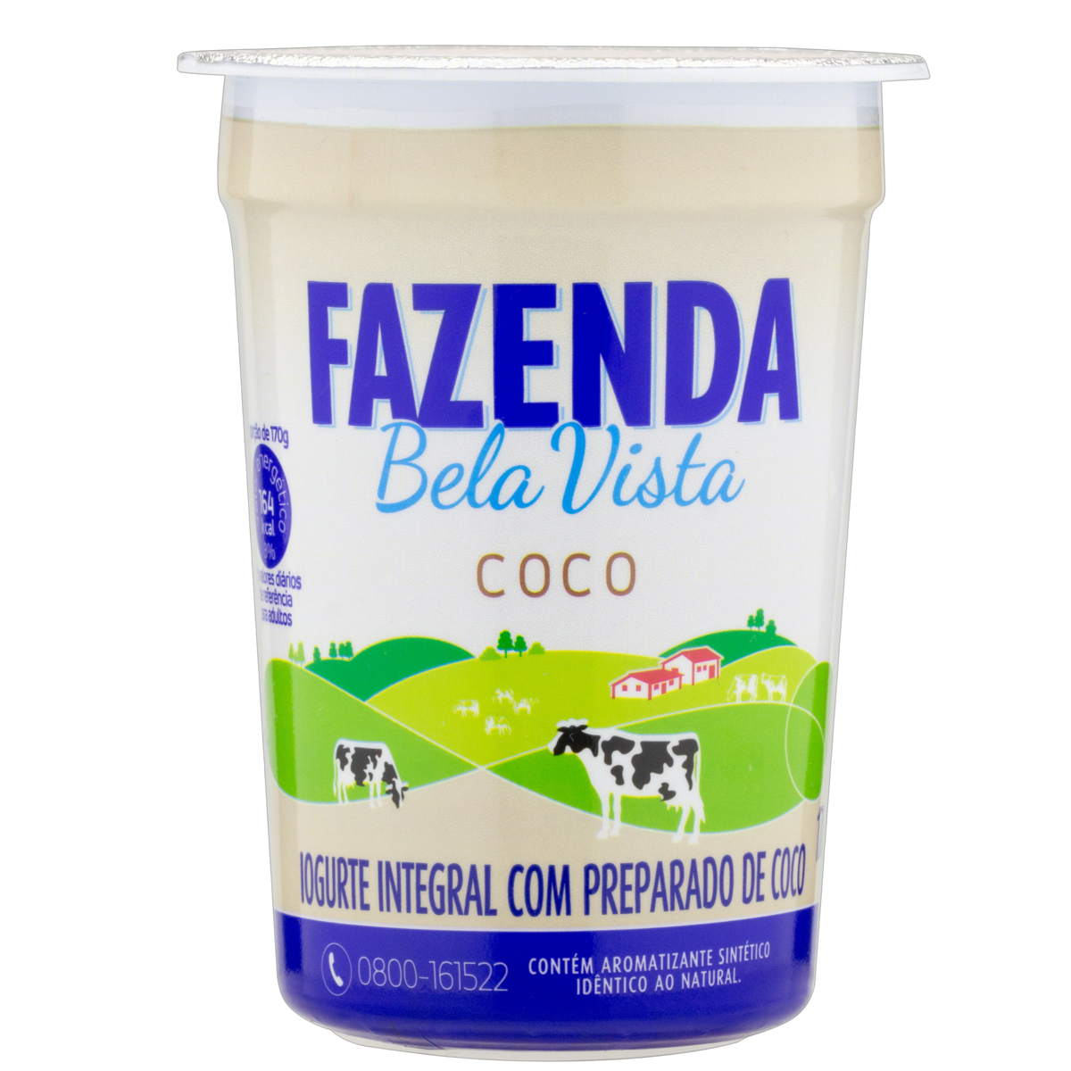 Iogurte Integral Coco Fazenda Bela Vista Copo 170g