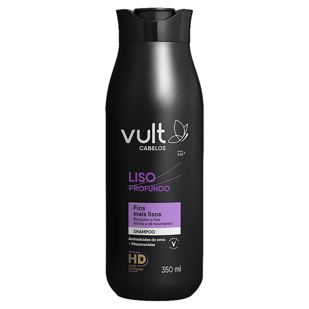 Shampoo Vult Cabelos Liso Profundo Frasco 350ml