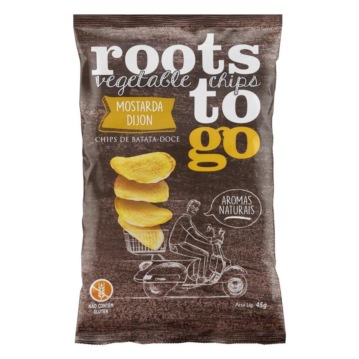 Chips de Batata-Doce Mostarda Dijon Roots To Go Pacote 45g