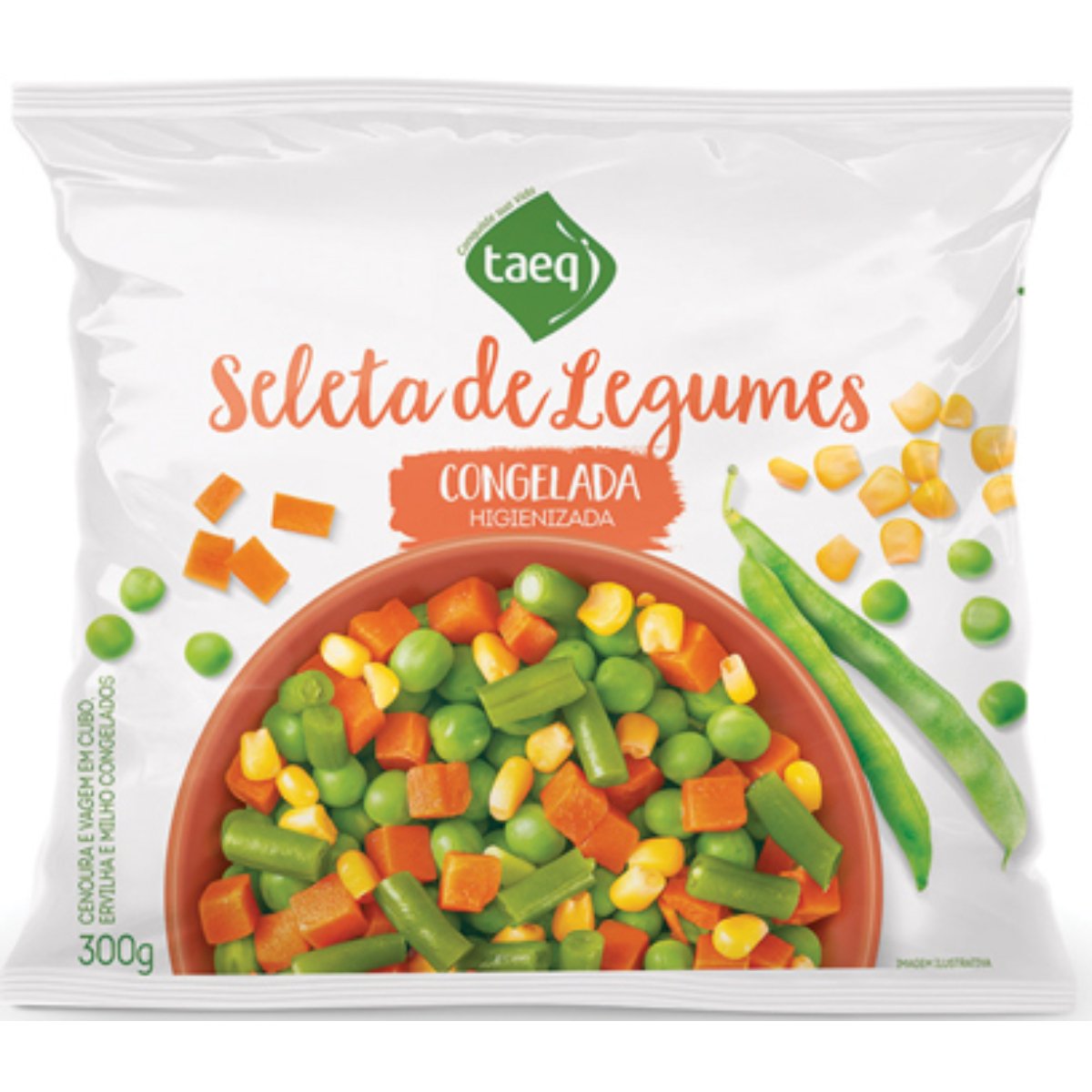 Seleta de Legumes Congelada Higienizada Taeq Pacote 300g