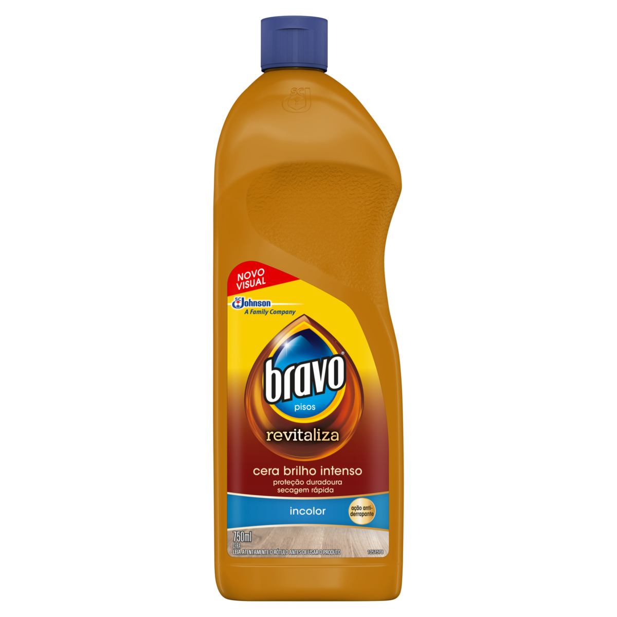 Cera Líquida Incolor Bravo Revitaliza Squeeze 750ml